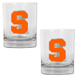 NCAA Syracuse Orange 2pc. Rocks Glass Set