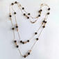 Ashley Cooper(tm) Gold-Tone Brown Beaded Necklace - image 1