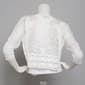 Womens Nina Leonard 3/4 Sleeve Embroidered Sheer Shrug - image 2