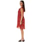 Womens Ninety Clothing Sleeveless Medallion Tie Neck Shift Dress - image 3