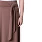 Petite NY Collection Pull-On Solid Tie Waist Sash Belt Skirt - image 4