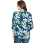Womens Ruby Rd. Fall Flair Pleated Button Front Floral Blouse - image 2