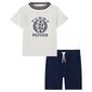 Toddler Boy Tommy Hilfiger Brand Raglan Sleeve Tee & Shorts Set - image 1