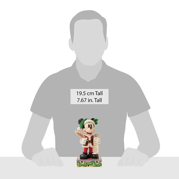 Jim Shore Disney Traditions Santa Mickey Christmas Figurine