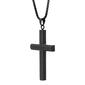 Mens Lynx Stainless Steel Cross Black IP Pendant - image 3