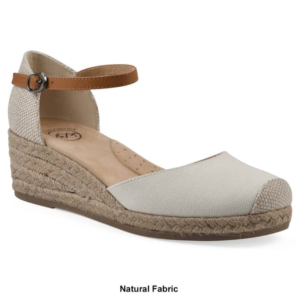 Womens White Mountain Maintain Wedge Sandals