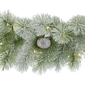 Puleo International 9ft. Pre-Lit Warm White Flocked Garland - image 4