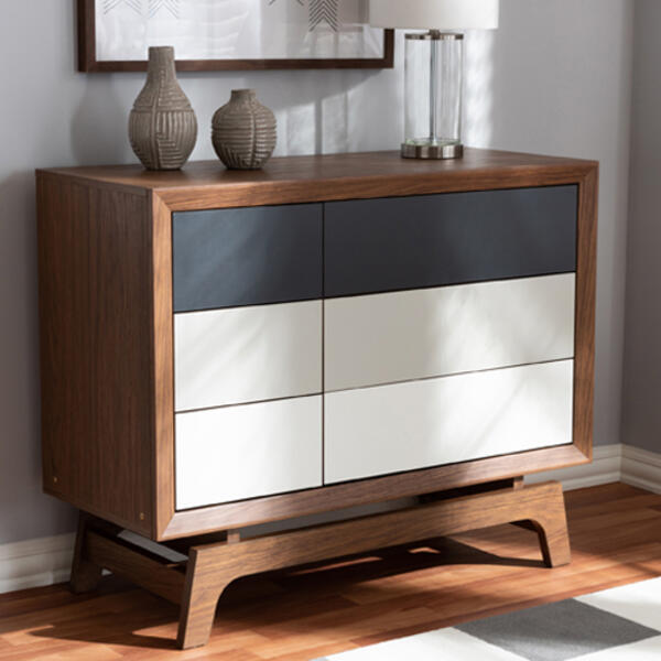 Baxton Studio Svante 6 Drawer Chest - image 