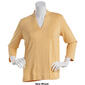 Womens Hasting & Smith 3/4 Sleeve V-Neck Seam Front Neck Top - image 3