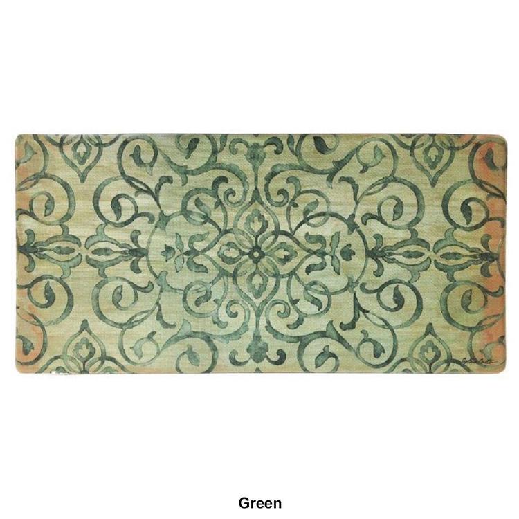 J&V Textiles Cloud Comfort Anti-Fatigue Medallion Kitchen Mat