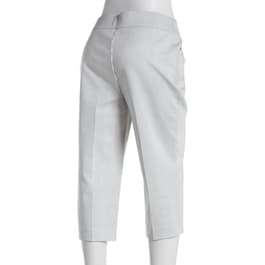 Womens Napa Valley Stripe 19in. Cotton Super Stretch Capri Pants