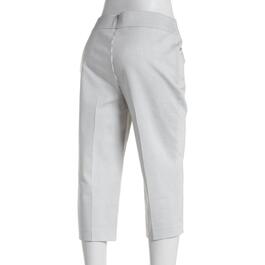 Womens Napa Valley Stripe 19in. Cotton Super Stretch Capri Pants