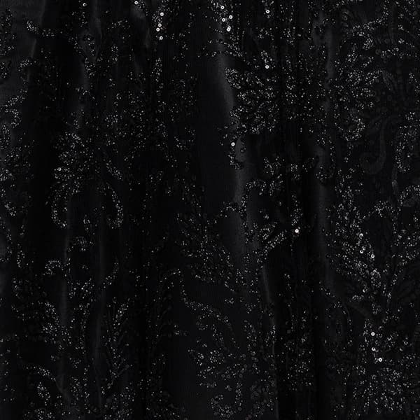 Juniors Blondie Nites Glitter Cross Back A-Line Dress