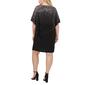 Plus Size MSK Solid Sequin Poncho Sheath Dress - image 2