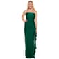 Juniors Emerald Sundae Sateen Sheath Dress with Side Ruffle - image 1