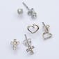 Marsala Sterling Silver Trio Set Multi Shape Earrings - image 1