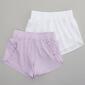 Girls &#40;7-12&#41; Yogalicious&#40;R&#41; 2pk. Ruffle Trim Running Shorts - image 1