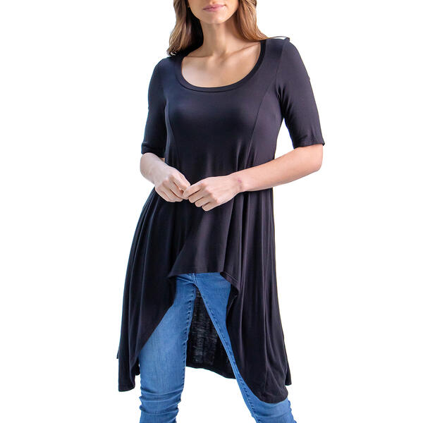 Womens 24/7 Comfort Apparel Extra Long Tunic Top - image 