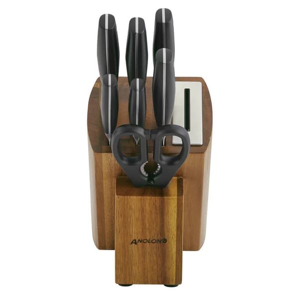 Anolon&#174; AlwaysSharp 8pc. Japanese Steel Knife Block Set