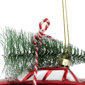 Northlight 5in Red Vintage Car with Christmas Tree Glass Ornament - image 5
