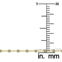 Gold Classics(tm) 16in. 10ky. Yellow Gold Mirror Flat Link Chain