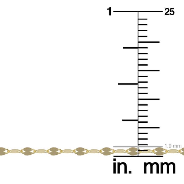 Gold Classics&#40;tm&#41; 16in. 10ky. Yellow Gold Mirror Flat Link Chain - image 