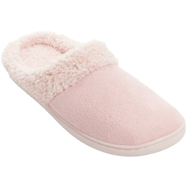 Womens Ella & Joy Microsuede Slide Slippers