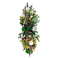 Puleo International Pre-Lit Adorned Green & White Banister Swag - image 1