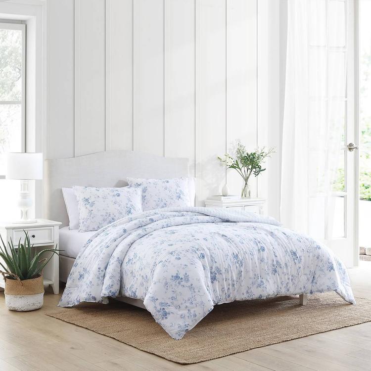 Laura Ashley Belinda Cotton Reversible Comforter Set