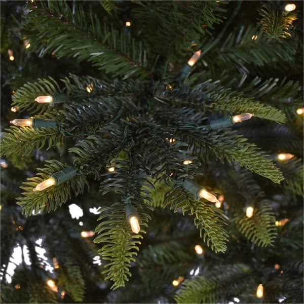 Puleo International 7.5ft. Pre-Lit Aspen Green Fir Ghristmas Tree