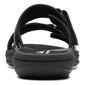 Womens Clarks&#174; Breeze Piper Black Strappy Slide Sandals - image 4