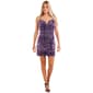 Juniors Crystal Doll Sequin Sweetheart Slim Sheath Dress - image 1