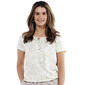 Womens Hasting & Smith Short Sleeve Peasant Top - image 1
