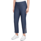 Womens Ruby Rd. Indigo Go Floral Embroidery Stretch Jeans - image 3