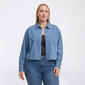 Plus Size Architect(R) Long Sleeve Denim Cropped Button Down - image 1
