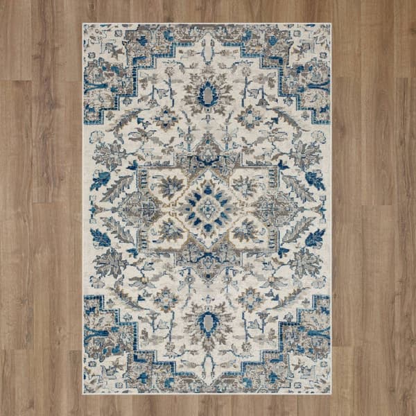 Mohawk Home Pyramus Blue Large Area Rug