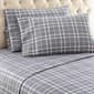 Micro Flannel&#40;R&#41; Carlton Plaid Grey Sheet Set - image 1