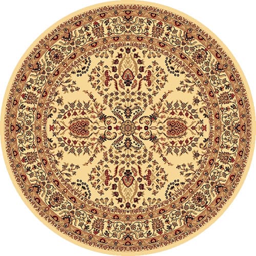 Rugs America™ New Vision Lilihan Round Rug - Cream