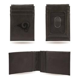 Mens NFL Los Angeles Rams Faux Leather Front Pocket Wallet