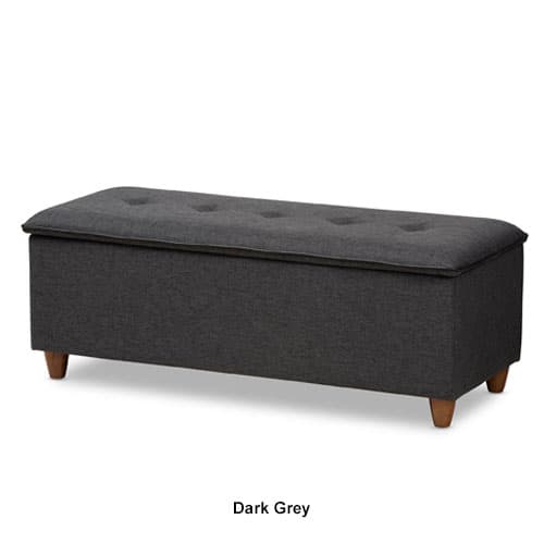 Baxton Studio Marlisa Storage Ottoman Bench