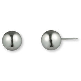 Gloria Vanderbilt Silver-Tone Ball Stud Earrings