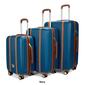 Badgley Mischka Mia 3pc. Expandable Retro Luggage Set - image 7