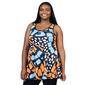 Plus Size 24/7 Comfort Apparel Butterfly Scoop Neck Tank Top - image 2