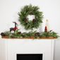 Northlight 28in. Frosted Mixed Pine & Cedar Christmas Wreath - image 2