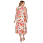 Plus Size Ruby Rd. Renaissance Romance V Neck Floral Midi Dress - image 1