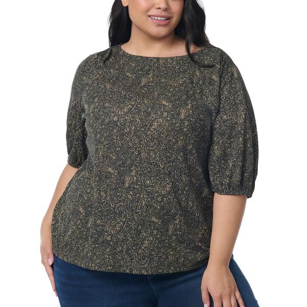 Plus Size Gloria Vanderbilt Tyler Boat Neck Tee