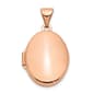 Gold Classics&#40;tm&#41; 14kt. Rose Gold Polished 17mm Plain Oval Locket - image 1