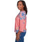Womens Alfred Dunner Free Spirit Crew Neck Floral Blouse - image 3
