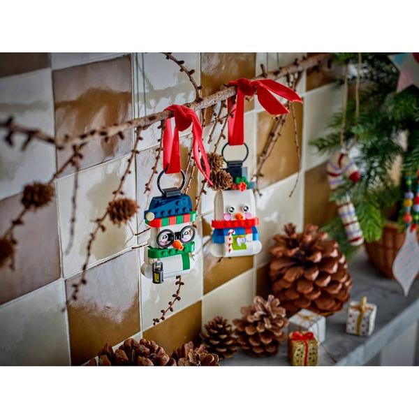LEGO® Snowman Ornaments Building Kit