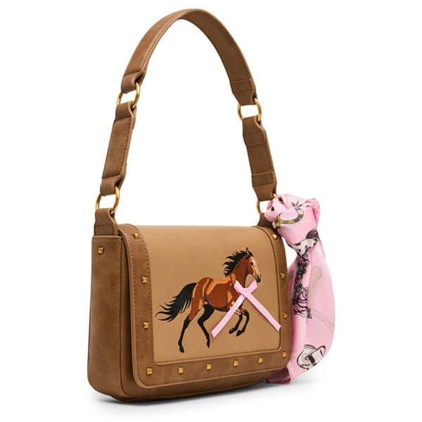 Betsey Johnson The Mane Event Horse Embroidery Shoulder Bag